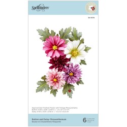 Spellbinders Etched Dies-Chrysanthemum- Susan's Autumn Flora
