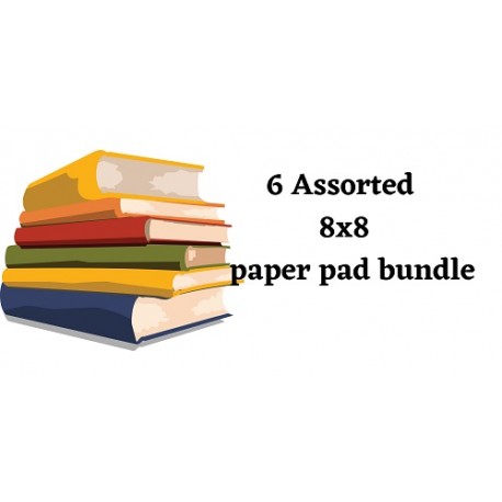 Assorted 8x8 Paper Pad Bundle