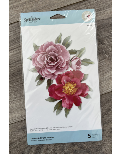 Spellbinders Cutting Dies - Double and Single Peonies