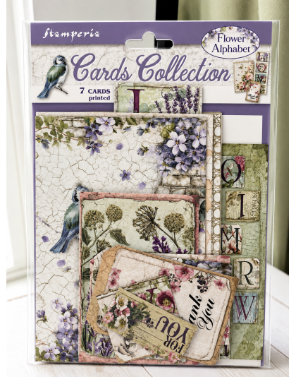 Stamperia "Flower Alphabet" Collection Card Kit
