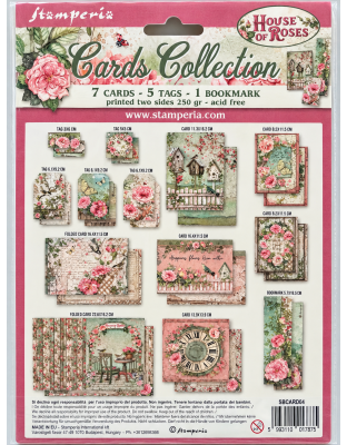 Stamperia "House of Roses" Collection Card Kit