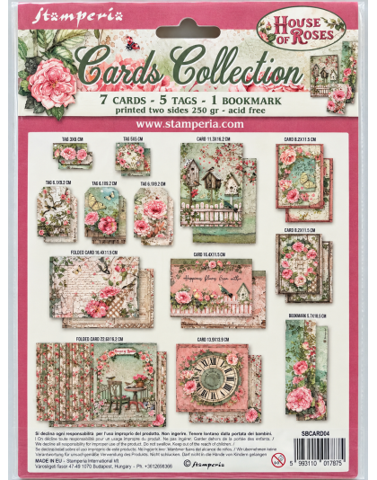 Stamperia "House of Roses" Collection Card Kit