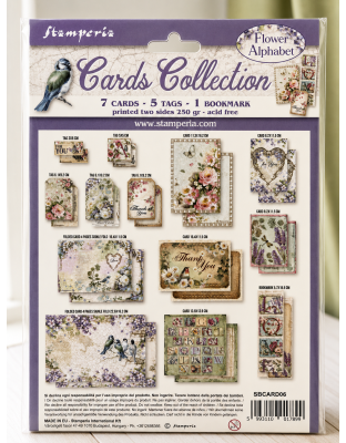 Stamperia "Flower Alphabet" Collection Card Kit