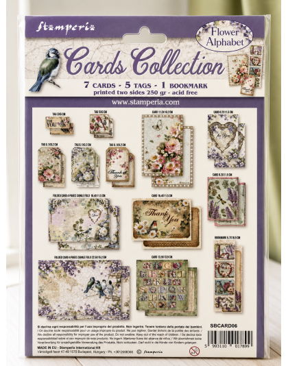 Stamperia "Flower Alphabet" Collection Card Kit