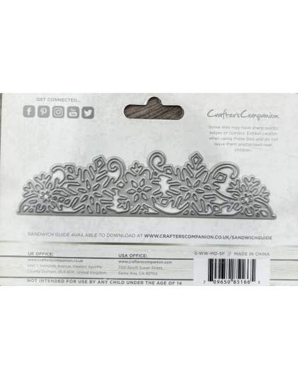 Crafters Companion Winter Wonderland Collection Cutting Dies - Snowflurry