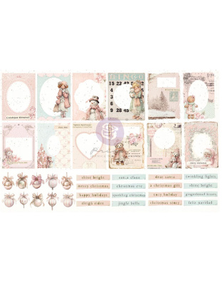 Christmas Blush Collection Ephemera – Frosty Frames – 76 pcs w/ foil details