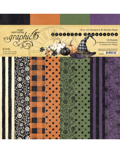 BOOtiful Greetings 12×12 Patterns &amp; Solids Pack