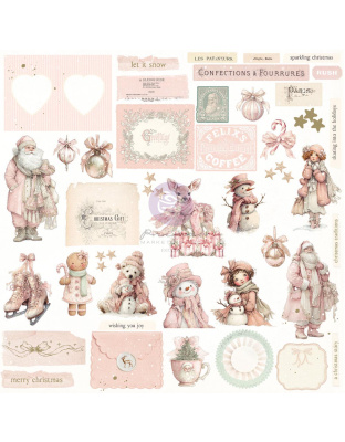 Christmas Blush Collection Ephemera – Frosty Memories – 100 pcs w/ foil details
